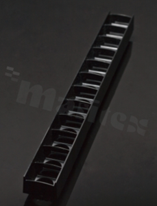 Shade for FLORENTINA 12x1 lens; size: 286.8 x 28.8mm; height: 22.5mm; fastening: pin; RoHS