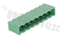 Listwa zaciskowa rozłączalna; w rastrze 5.08mm; 8-torowa; męska; pionowa; zabudowana; UL 300V/15A; TUV:320V/20A