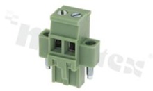 Pluggable terminal block; 5.08mm pitch; 2-ways; female; for wire 2.5mm2; wire insertion direction 90° to plug-in direction; p.bronze contacts; brass cage; UL 250V/12A 