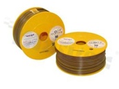 Przewód pojedynczy LGY/H05V-K; z wielodrutową miedzianą żyłą; brązowy/żółty; przekrój 2.50mm2; AWG 14; 500V; -40+105 st.C; 50m.