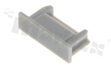 NPROFILE-E-S-G0, zaślepka do profilu aluminiowego ALU2 (niski), RoHS