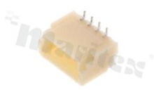 Header for PCB; pitch 1.00mm; 4-contacts; SMD; male; top entry; 50V/1A