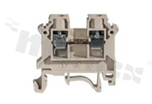 Din rail terminal block; 1-level; for wire 0,5-4mm2; screw type; grey;800V/32A