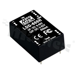 Converter DC/DC; LED; 31W; 2-52VDC; 600mA; 9-56VDC
