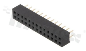 Listwa stykowa do PCB; w rastrze 2.00mm; 2x13 styków; montaż: THT; żeńska; prosta; dwurzędowe