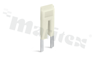 Mostek do mostkowania ciągłego złączy przelotowych serii 2002; 2-torowy; jasnoszary; 800V/25A