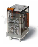 Electromagnetic relay; industrial; contact rating current 10A; coil voltage 24VAC; 2 changeover contact DPDT; coil power 1.5VA; 10A/250VAC, 10A/24VDC; mounting: socket