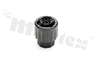Standard Connector circular; male; straight; plug; end cap Sz 12 3 p
