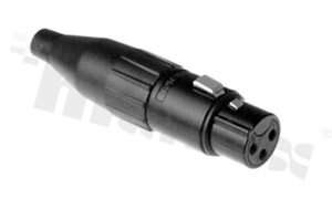 Connector XLR; female; socket; 15A; PIN: 3