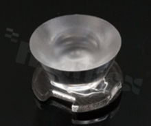 Lens for LED high power; angle: 35 to 55 degrees FWHM; Number of LEDs: 1; Dimensions: round 26mm; Height: 14.7mm; meterial: PMMA; Fastening: tape; pin