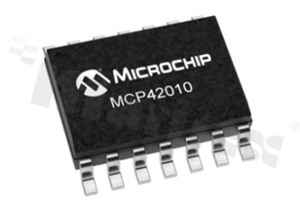 Układy scalone potencjometrów cyfrowych; MICROCHIP; MCP42010T-I/SL; SPI, Serial; 2.7 V - 5.5 V; Surface Mount; 14