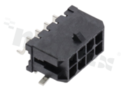 Header for PCB; pitch 3.00mm; 8-contacts [2x4]; SMD; male; side entry; 2 rows; 600V/8.5A