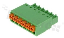 Listwa zaciskowa rozłączalna; w rastrze 3.50mm; 6-torowa; żeńska; na przewód 0.2-1.0mm2 (28-16AWG); kierunek wtykania równoległy do osi przewodów; styki z fosforobrązu; UL 300V/8A