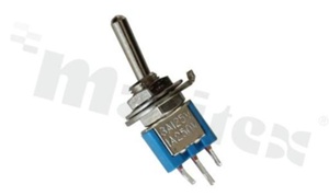 Przełącznik dźwigniowy; 2-pozycyjny; 8.2 x 5.2mm; konektory SPDT; dźwignia okrągła metalowa; 3A/125V