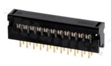 IDC connector; pitch 2.54mm; 22-contacts; flat cable AWG#26-#28