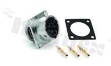 Gniazdo RT0014-12SNH-K; gniazdo żeńskie; 12 pinów; na panel; bagnet zewnętrzny; IP67; seria Ecomate RM; pełen zestaw z pinami