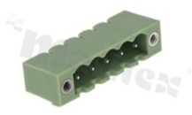Pluggable terminal block; pitch 5.08mm; 5-ways; male; straight pin header; with fixing screws; UL UL 250V/12A