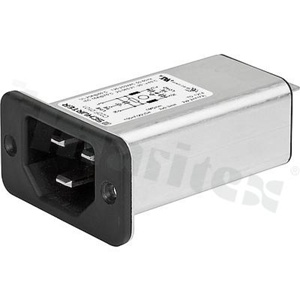 Power Input Modules (PEM); C22F.0105; Quick Connect; 3; Flanges, Panel, Screw; Receptacle
