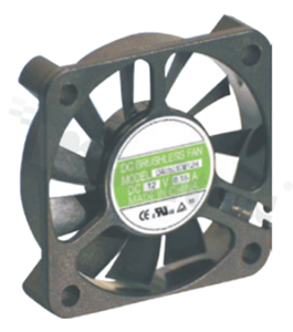 Fan; DC; 0.28m3/min; 0.12A; 7.0-13.8VDC; 1.44W; 5000RPM; 31dBA; 26 AWG; plastic; -10+70 deg.C; 20g; 50x50x10mm