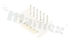 Header for PCB; pitch 2.50mm; 6-contacts; THT; male; side entry; 250V/3A