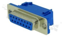 D-Sub Connector; female; male; without thread; 15 contacts