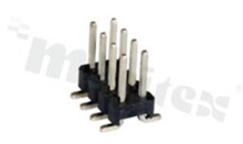 Pin Header; pitch 2.54mm; 2x7 pins; assembly: SMD; male; straight; double row