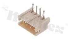 Header for PCB; pitch 1.50mm; 4-contacts; THT; male; side entry; 50V/1A