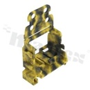 Adapter; for 10-wire connectors from 221 series; 4mm2; for din-rail TS35;dark grey-yellow