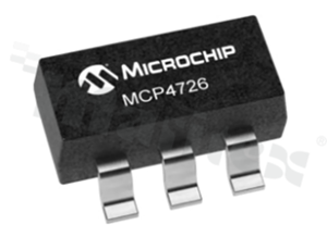 Przetworniki cyfrowo-analogowe – DAC; MICROCHIP; MCP4726A1T-E/CH; 2-Wire, I2C, Serial; 2.7 V - 5.5 V; 1; 12