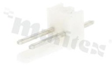 Header for PCB; pitch 2.54mm; 2-contacts; THT; male; top entry; 250V/3A