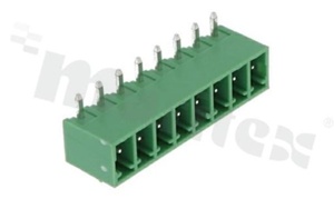 Pluggable terminal block; pitch 3.81mm; 8-ways; male; R/A pin header; closed type; UL 300V/8A; TUV:250V/7A