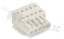 Listwa zaciskowa rozłączalna; w rastrze 5.00mm; 2-torowa; żeńska; na przewód 2.50mm2 (28-12 AWG); kierunek wtykania równoległy do osi przewodów; z zaciskiem sprężynowym; UL: 300/15A