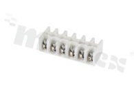 Terminal block; screw type;white; 0.75-4mm2; 6 ways; 12 terminals; 500V/57A