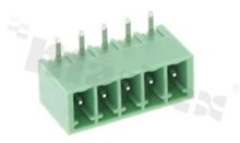 Listwa zaciskowa rozłączalna; w rastrze 3.50mm; 5-torowa; męska; kątowa; zabudowana; UL 300V/8A; TUV:250V/7A