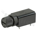 Uchwyty; 0031.3501; Horizontal, PCB, Through Hole; 85 °C; -40 °C; Black