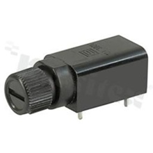 Uchwyty; 0031.3501; Horizontal, PCB, Through Hole; 85 °C; -40 °C; Black