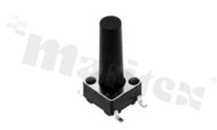Przełącznik Tact Switch; SMD; wymiary korpusu 6.0x6.0; h=14.0mm; pionowy; o sile nacisku 250gf; przycisk okrągły