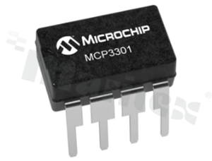 Przetworniki analogowo cyfrowe - ADC; MICROCHIP; MCP3301-CI/P; SPI, Serial; 2.7 V - 5.5 V; Through Hole; 1