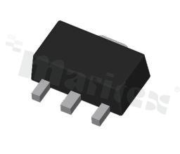 Stabilizator napięcia; liniowy, VLDO; nieregulowany; Vout: 3.3V; Vin: 2.7-30V; Vd: 0.6V; 0.1A; -40+85 st.C; SMD; SOT89-3L