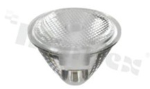 Soczewka do diod LED high power; kąt rozsyłu: 25 stopni FWHM; ilość diod: 1; rozmiar: okrąg 28.8mm; wysokość: 19.7mm; rodzaj materiału: PMMA; PC; sposób mocowania: klej