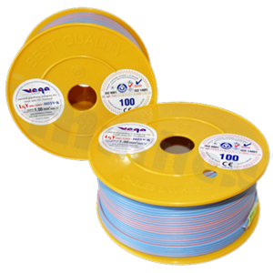 Przewód pojedynczy LGY/H05V-K; z wielodrutową miedzianą żyłą; niebieski/różowy; przekrój 1.00mm2; AWG 17; 500V; -40+105 st.C; 100m.