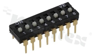 Przełącznik DIP Switch; THT; 8-sekcyjny; raster 2.54mm