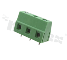 PCB terminal block; pitch 7.50mm; 3-ways; vertical; wire range 2.5mm2 (AWG 22-12); with screws for a flat screwdriver; brass cage; green color; UL 300V/10A
