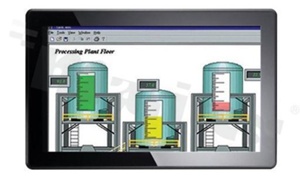Bezwentylatorowy komputer panelowy 15.6"; TFT LCD; 400 nitów; WXGA; dotykowy:poj; Intel Atom D2550 1.86 GHz; RAM+4GB; 2xCOM; 4xUSB; 2xLAN; VGA; Audio; mPCIe; temp. pracy -10+50C; zasilanie 10-30V DC