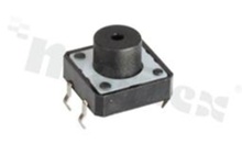 Przełącznik Tact Switch; THT; wymiary korpusu: 12.0x12.0; h=8.5mm; pionowy; o sile nacisku 160gf; przycisk okrągły