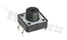 Przełącznik Tact Switch; THT; wymiary korpusu: 12.0x12.0; h=8.5mm; pionowy; o sile nacisku 160gf; przycisk okrągły