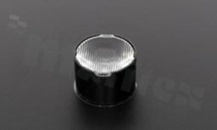Soczewka do diod LED high power; kąt rozsyłu: Owalny 9 x 41 stopni FWHM; ilość diod: 1; rozmiar: okrąg 22mm; wysokość: 14.7mm; rodzaj materiału: PMMA; PC; sposób mocowania: taśma