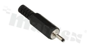 Wtyk DC; żeński; średnica wewnętrzna 1.0mm; średnica zewnętrzna 2.5mm