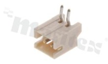 Header for PCB; pitch 1.50mm; 2-contacts; THT; male; side entry; 50V/1A