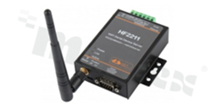 High-Flying HF-2211; konwerter szeregowy RS232/RS422/RS485 na WiFi/Ethernet; Wsparcie TCP / IP / Telnet / Modbus TCPProtocol; Rozmiar: 95 x 65 x 25 mm; Procesor MIPS 320MHz; 8MB RAM; Zas. 5~36VDC lub 9~50 VDC; Pobór prądu ~200mA